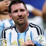Soccer Football - FIFA World Cup 2026 - Round of 16 - Argentina v Egypt - Atlanta Stadium, Atlanta, Georgia, U.S. - July 7, 2026
Argentina's Lionel Messi celebrates after the match as Argentina qualify for the quarter finals of the World Cup IMAGN IMAGES via Reuters/Brett Davis